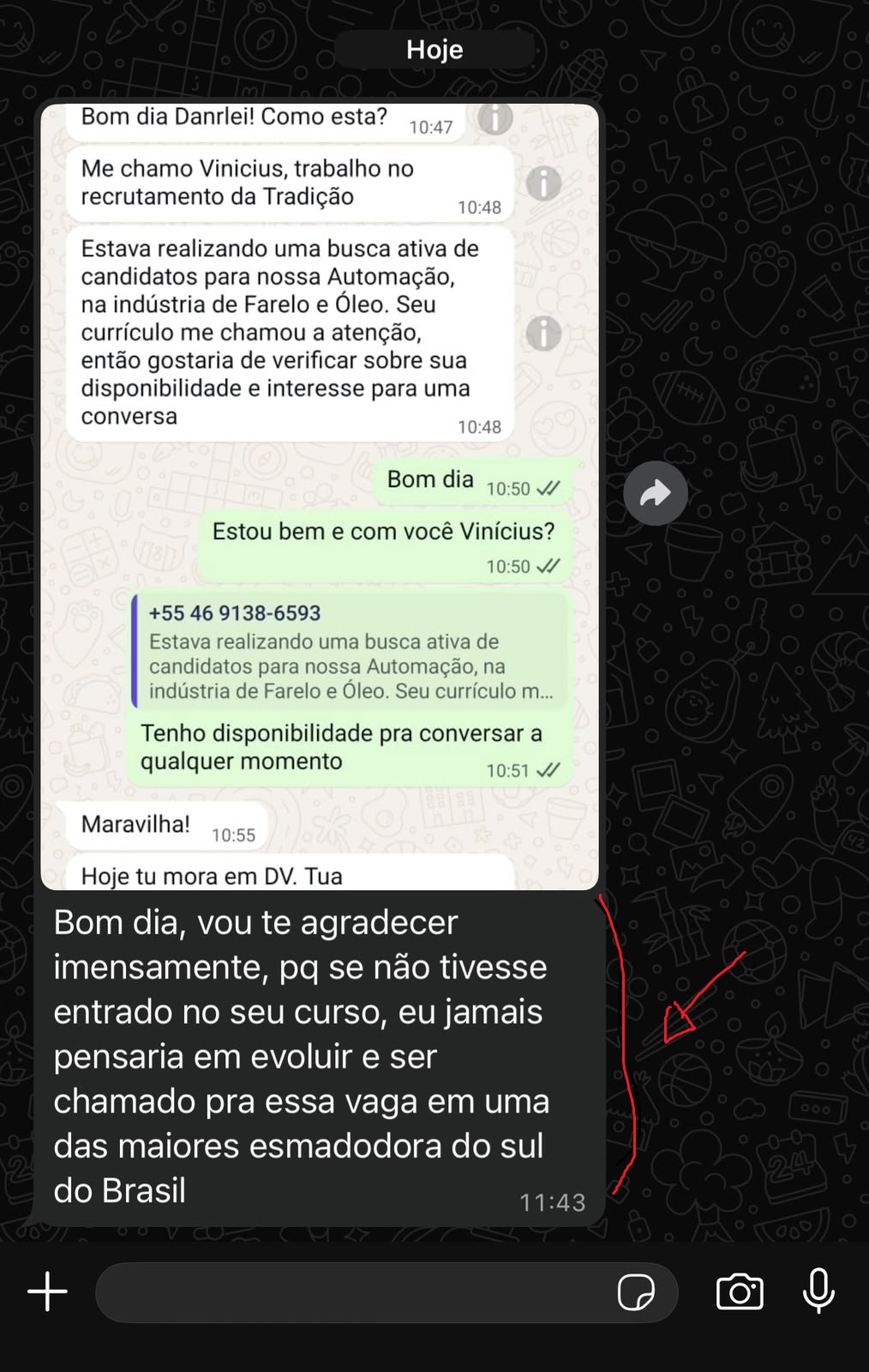 Resultado de aluno 3